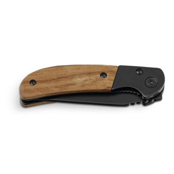 SPLIT. Vreckový nožík z nehrdzavejúcej ocele a dreva Prírodná