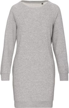 Kariban | Šaty z bio fleecu light grey heather S