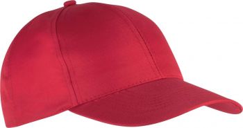 POLYESTER CAP - 6 PANELS Red U