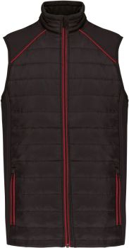 Kariban | Pracovní hybridní vesta "Day-to-Day" black/red 5XL