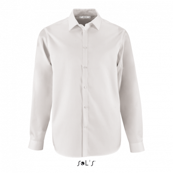 SOL'S BRODY MEN - HERRINGBONE SHIRT White XL