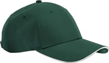 Beechfield | 6 panelová kšiltovka "Team Sports-Tech" bottle green/white onesize