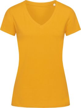 Stedman | Dámské tričko z bio bavlny "Janet" s V výstřihem indian yellow M