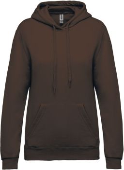 Kariban | Dámská mikina s kapucí chocolate XL