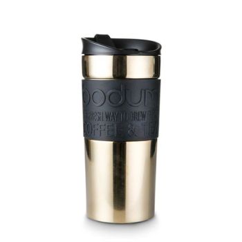 TRAVEL MUG STEEL. Cestovný hrnček 350ml Zlatá