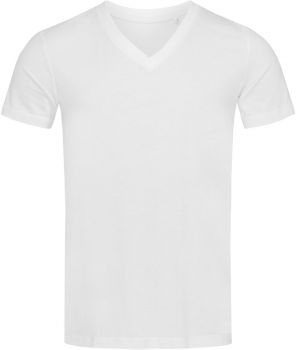 Stedman | Pánské tričko z bio bavlny "James" s V výstřihem white L