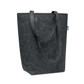 TASLO Plstěná nákupní taška z RPET dark grey