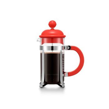 CAFFETTIERA 350. Kanvica na kávu French press 350ml Červená