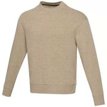 Unisex Aware™ recyklovaný svetr s kulatým výstřihem Tin 280 g/m² ovesné vločky L