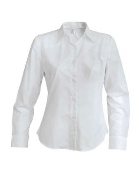 LADIES' LONG-SLEEVED NON-IRON SHIRT White M