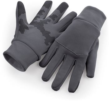 Beechfield | Softshellové sportovní rukavice graphite grey L/XL