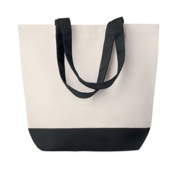 KLEUREN BAG Plátěná plážová taška black