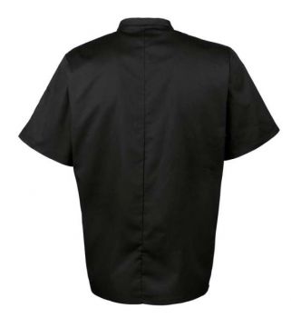 SHORT SLEEVE CHEF'S JACKET Black L