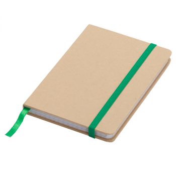 LISBOA MINI zápisník se čtverečkovanými stranami 90x140 / 160 stran,  zelená/béžová