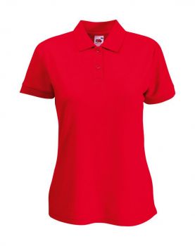 65/35 ladies polo shirt red  XS