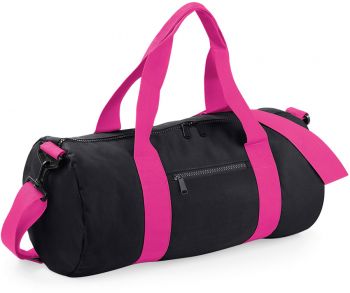 Bagbase | Kulatá sportovní taška black/fuchsia onesize
