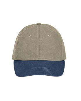 PIGMENT DYED BASEBALL CAP Khaki/Navy U