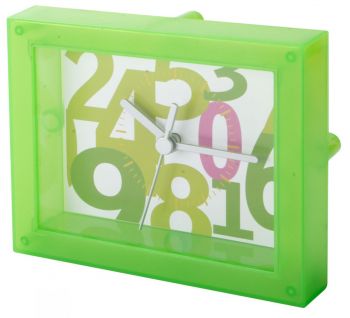 Timestant transparent table clock green