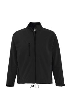 SOL'S RELAX - MEN'S SOFTSHELL ZIPPED JACKET Black XL