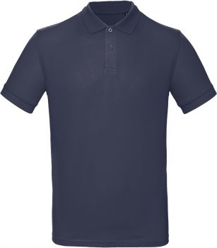 B&C | Pánské piqué polo z bio bavlny navy blue M