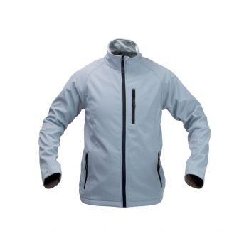 Molter softshellová bunda light grey , black XL