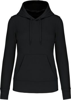 Kariban | Dámská ekologická mikina s kapucí black M
