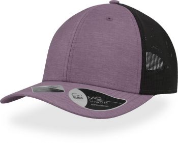 Atlantis | 6 panelová síťovaná kšiltovka purple melange onesize