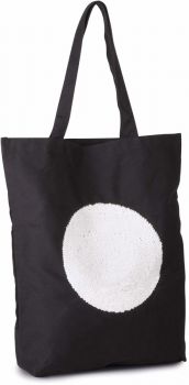 Kimood | Nákupní taška s flitry black onesize