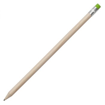 WOODEN tužka,  zelená/přírodní