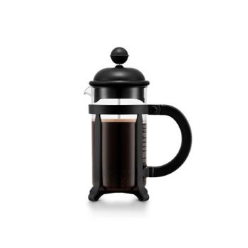 JAVA 350. Kanvica na kávu French press 350ml Čierna