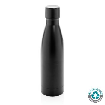 Celofarebná termo fľaša z RCS recyklovanej ocele 500ml čierna