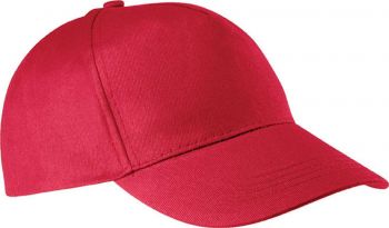 COTTON CAP - 5 PANELS Red U