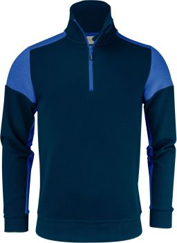 Printer | Mikina s 1/4 zipem navy/cobalt XL