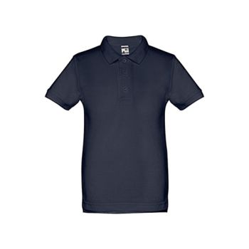 THC ADAM KIDS. Polo tričko s krátkym rukávom z bavlny pre deti (unisex) Modrá 8