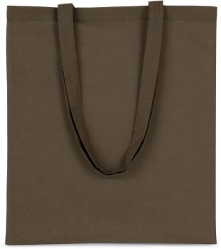 Kimood | Bavlněná taška s krátkým uchem dark khaki onesize