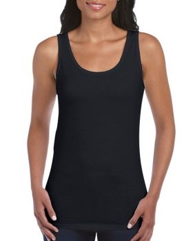 SOFTSTYLE® LADIES' TANK TOP Black M