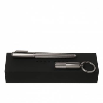 Set Pure Matte Dark Chrome (rollerball pen & key ring)