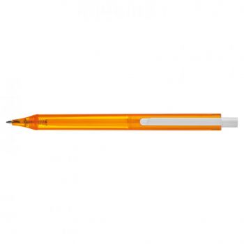 Transparentné guľôčkové pero Orange