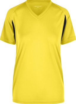 James & Nicholson | Dámské běžecké tričko yellow/black M