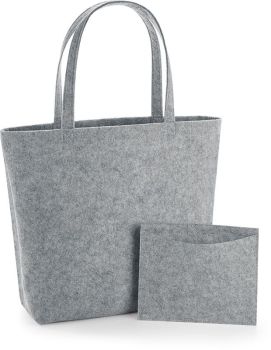 BagBase | Nákupní plstěná taška grey melange onesize