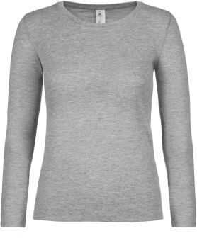 B&C | Dámské tričko s dlouhým rukávem sport grey S