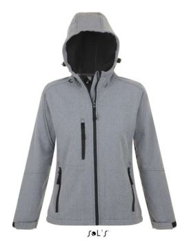 SOL'S REPLAY WOMEN - HOODED SOFTSHELL Grey Melange M