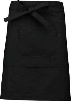 POLYCOTTON MID-LENGTH APRON Black U