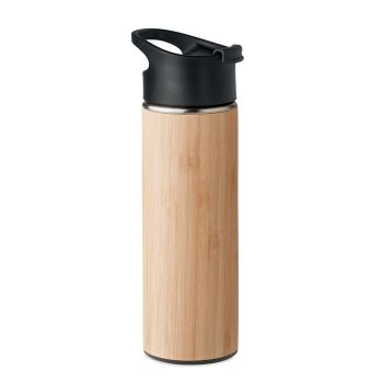 NANDA Bambusová dvoustěnná láhev wood