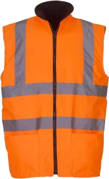 Yoko | Hi-Vis Oboustranná Fleecová Vesta hi vis orange S