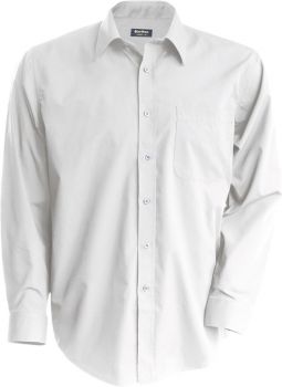 Kariban | Nežehlivá košile s dlouhým rukávem white S