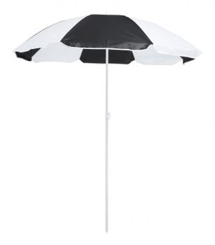 Nukel beach umbrella black , white