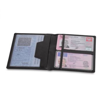 CLASSIC pouzdro na karty a doklady,  černá