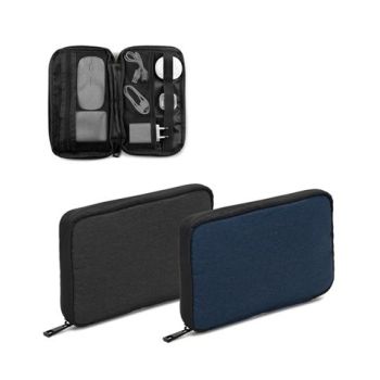 Newcastle BAG. Organizačná taška v hustej 600D recyklovanej polyesterovej tkanine s priestranným hlavným priehradkom na technické príslušenstvo Tmavošedá