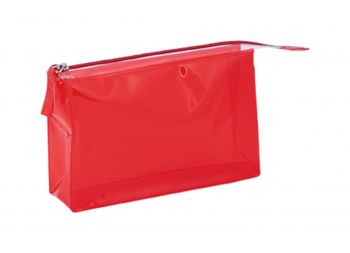 Lux cosmetic bag red